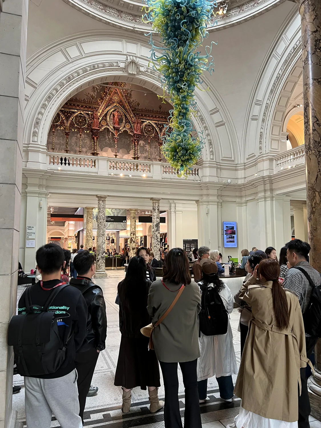 Students visiting the Victoria and Albert Museum