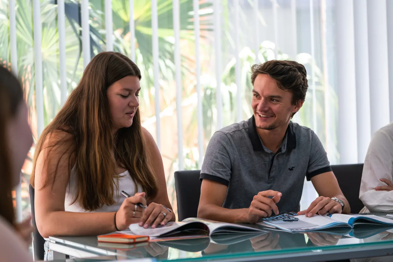 Classroom learning at EC English in St Julian's, Malta