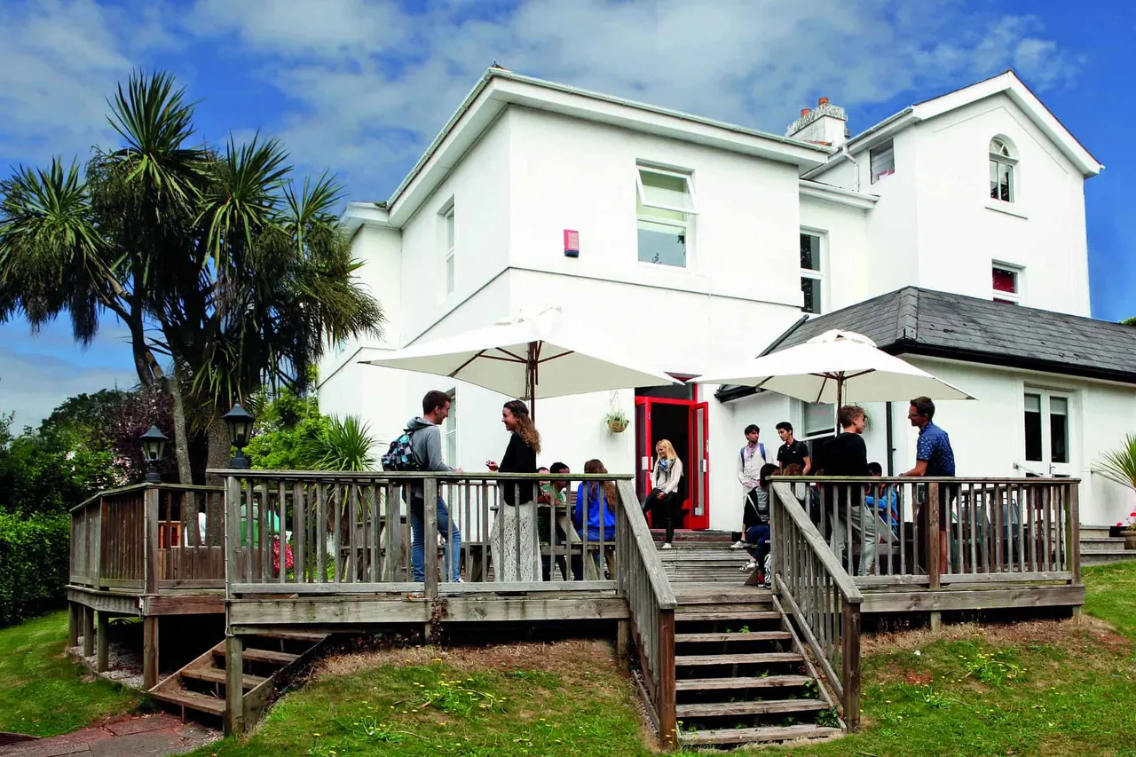 The IH Torquay school building and entrance terrace