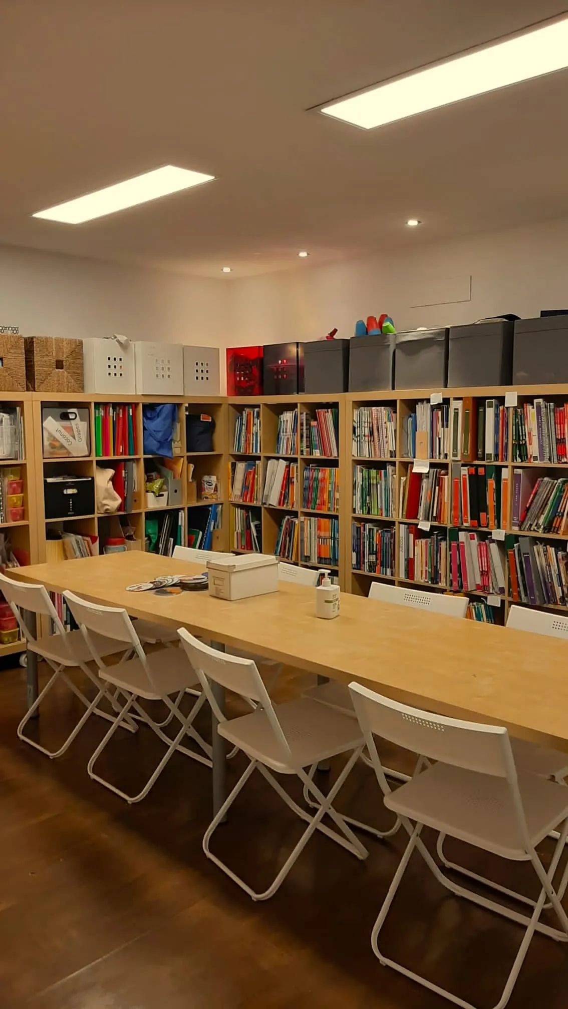 Library study area at the Kingsbrook Barcelona campus