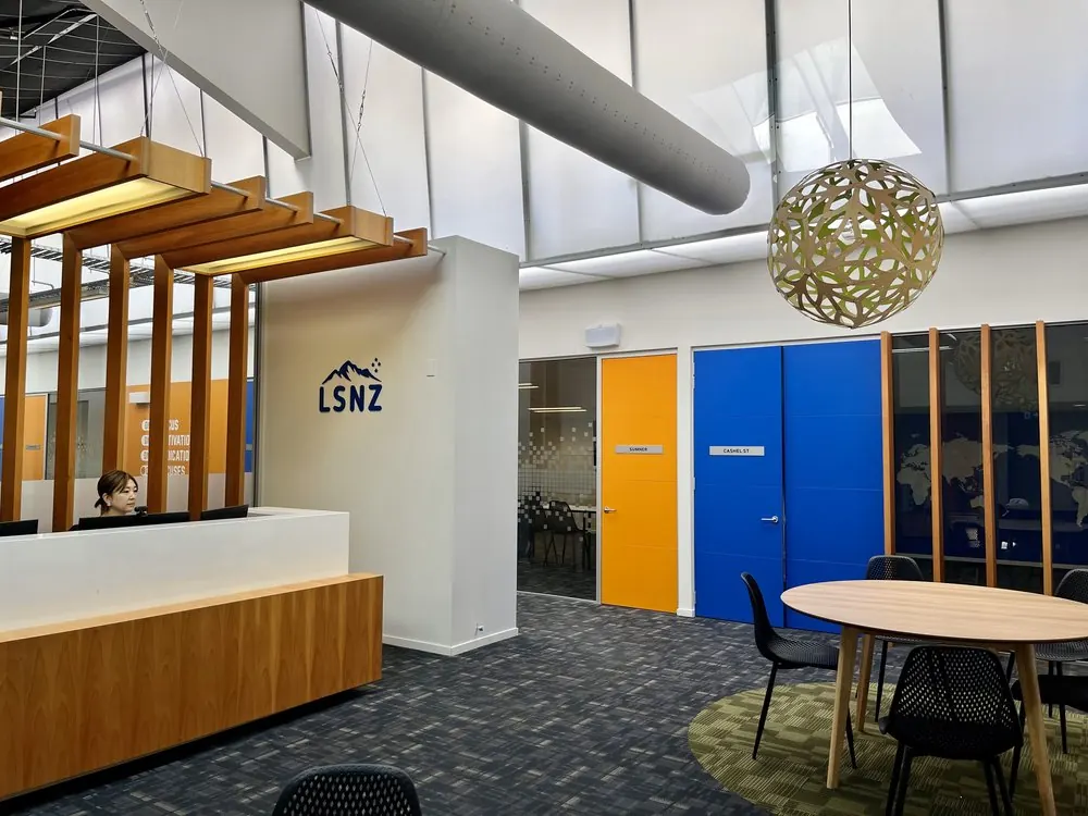 LSNZ Christchurch: Campus reception area (official gallery archive, 2024)