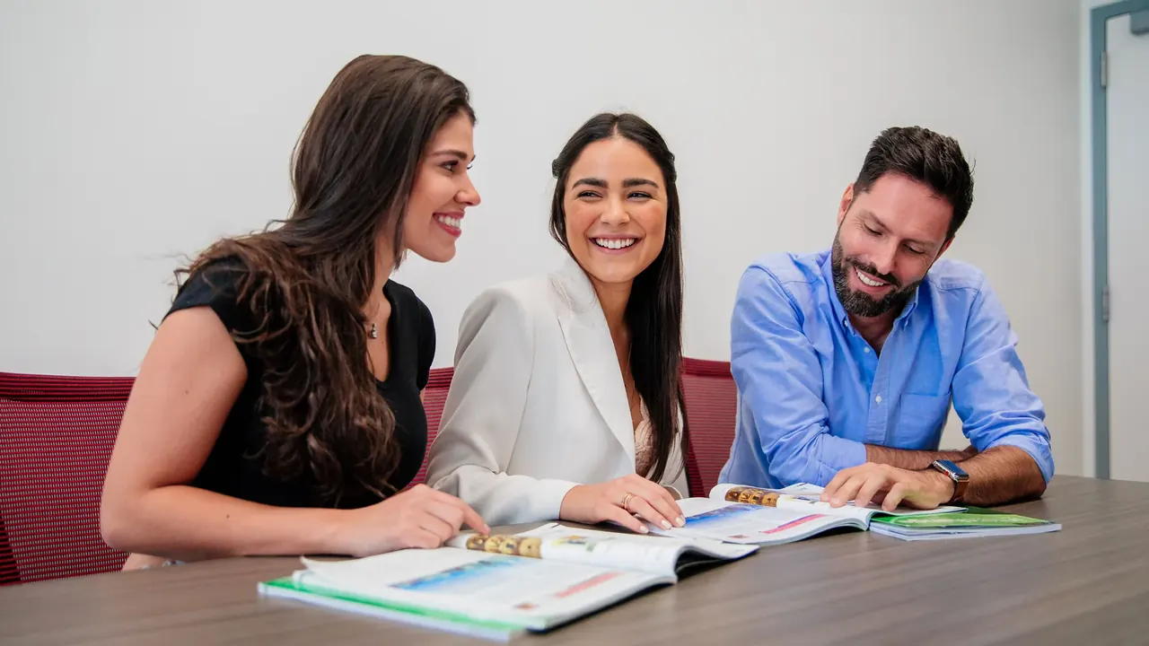 Rennert New York New York campus — small-group English lesson