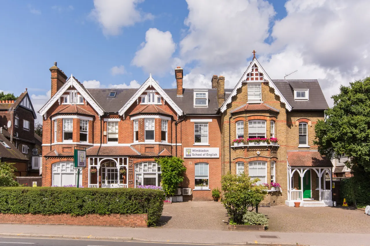 Main school building at Wimbledon School of English in London